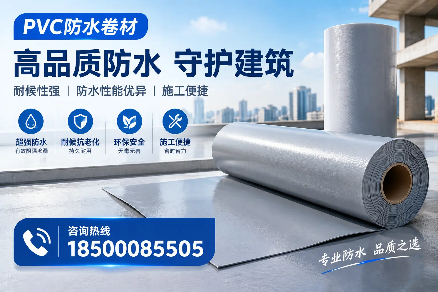 PVC防水卷材的防水效果评测,适合兰州的科学依据